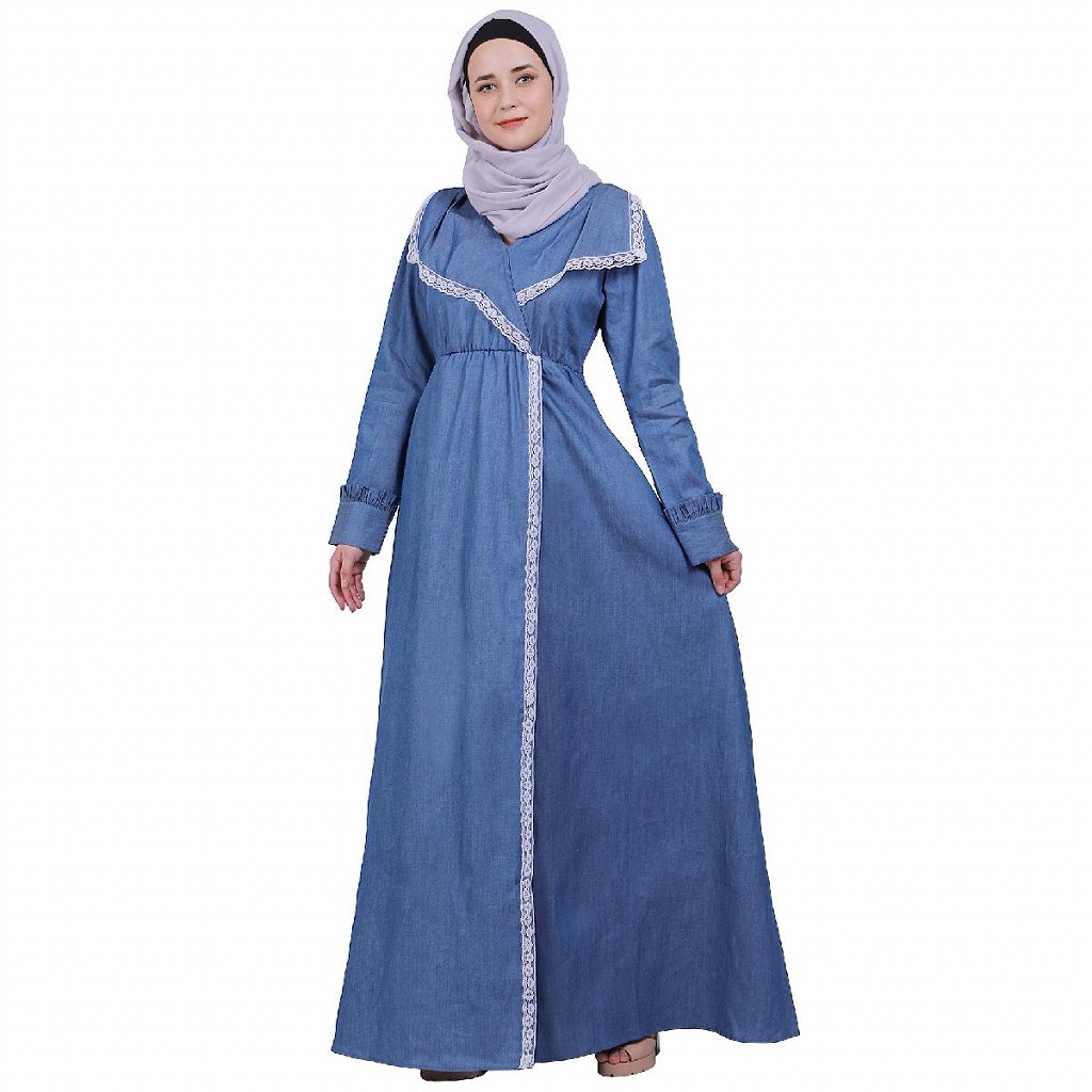 Denim discount abaya uk